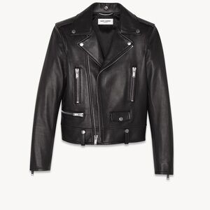 Saint Laurent WOMEN’S MOTORCYCLE JACKET IN LAMBSKIN